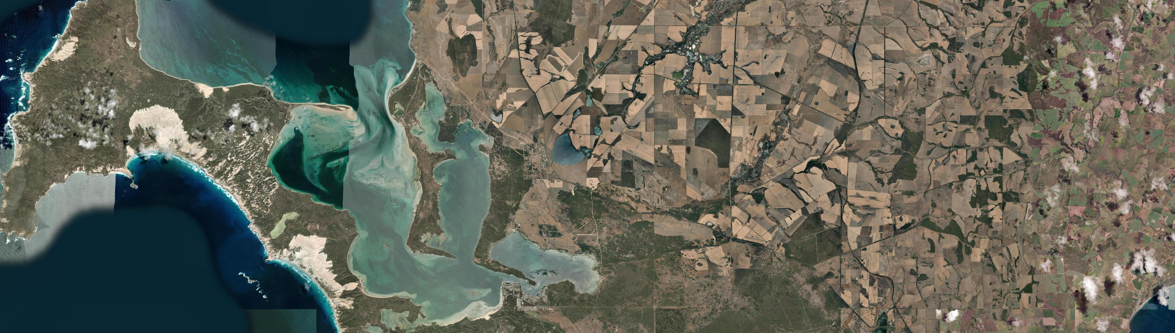 Aerial view of Wangary, SA