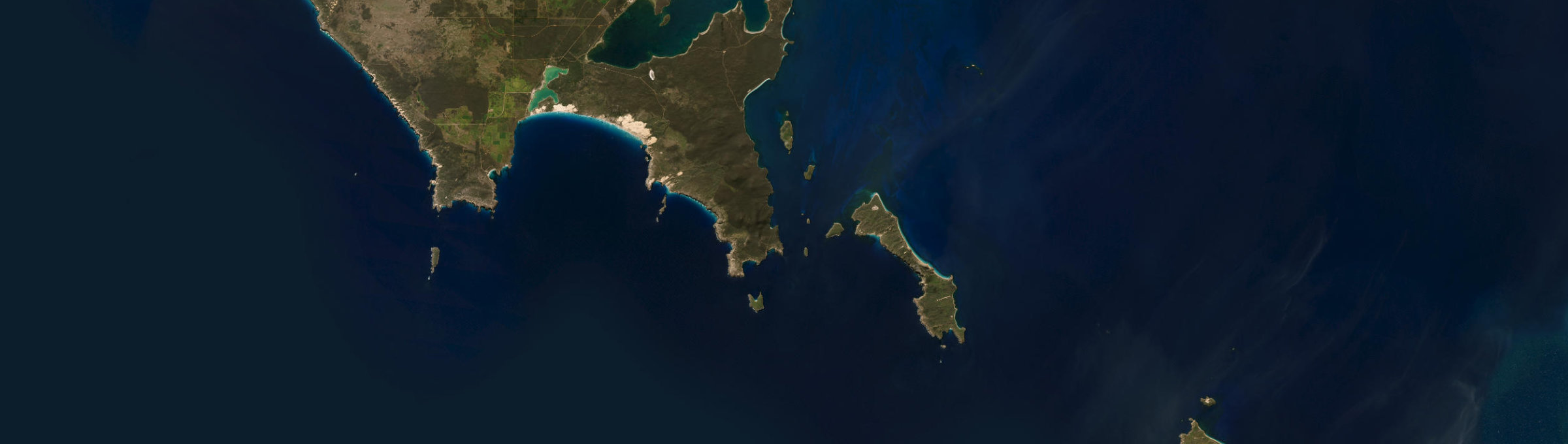 Aerial view of Lincoln National Park, SA