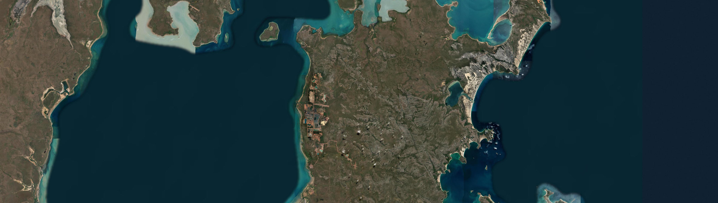 Aerial view of Anindilyakwa, NT