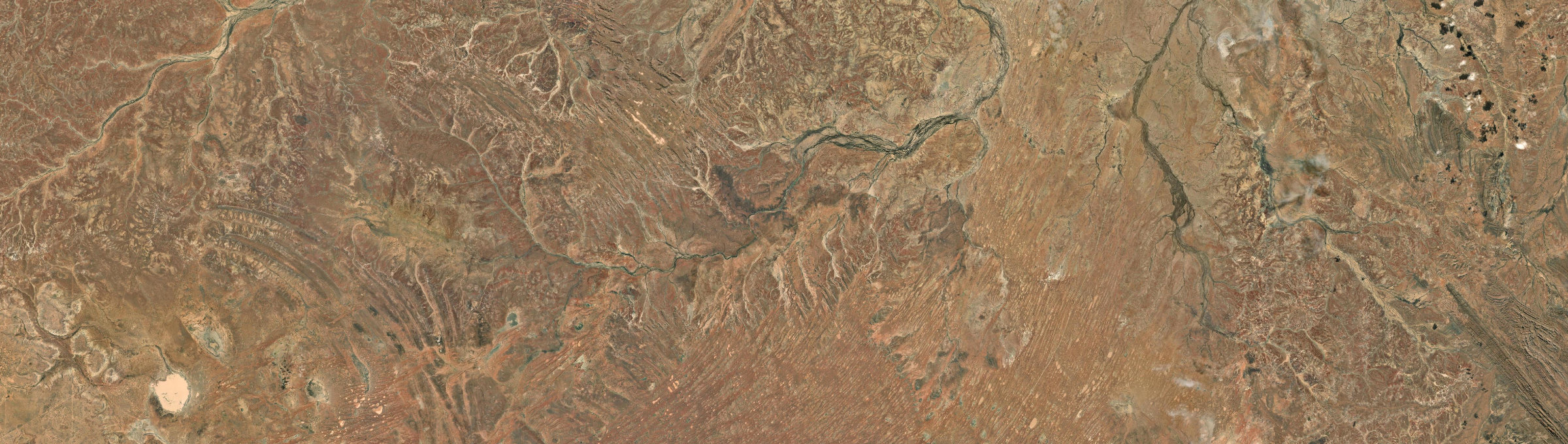 Aerial view of Stuarts Creek, SA