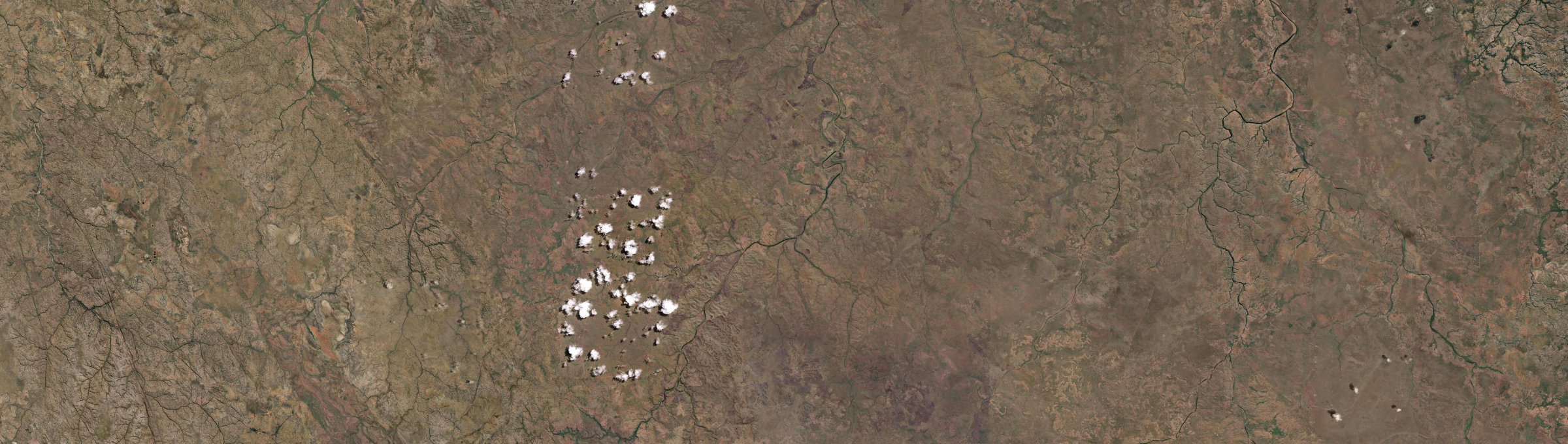 Aerial view of Calvert (NT), NT
