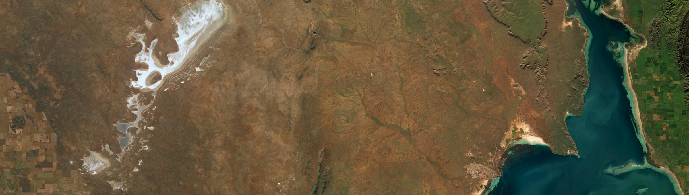 Aerial view of Cultana, SA