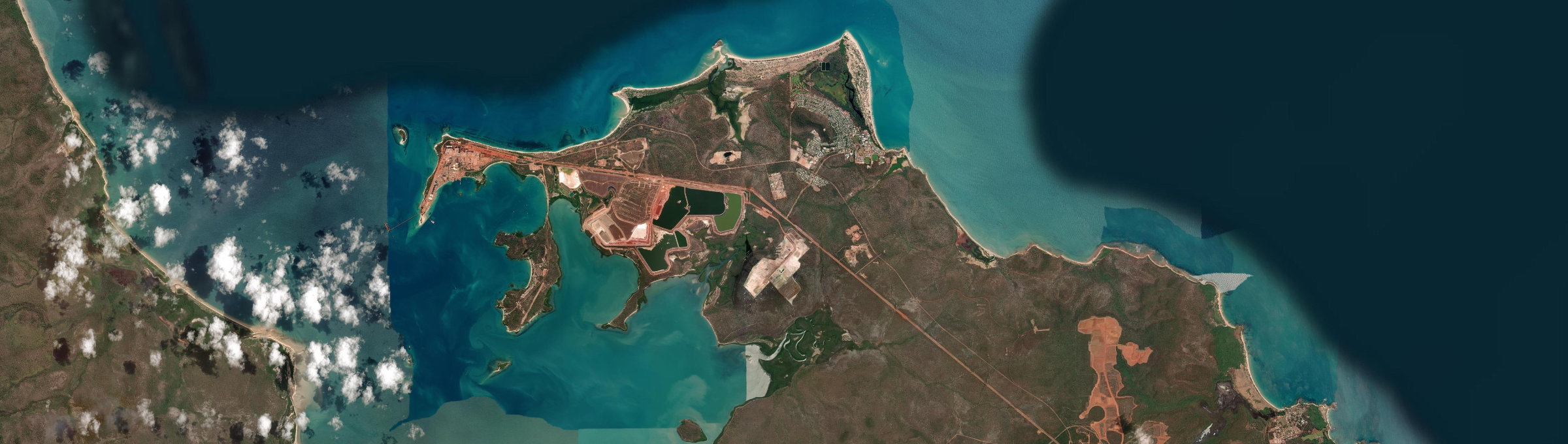 Aerial view of Nhulunbuy, NT