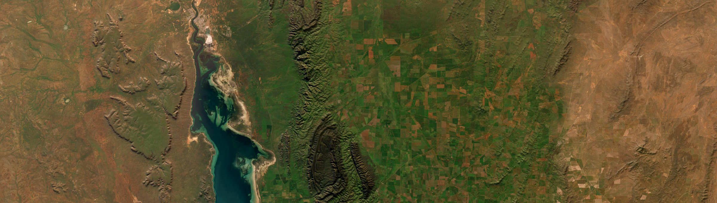 Aerial view of Wilmington, SA