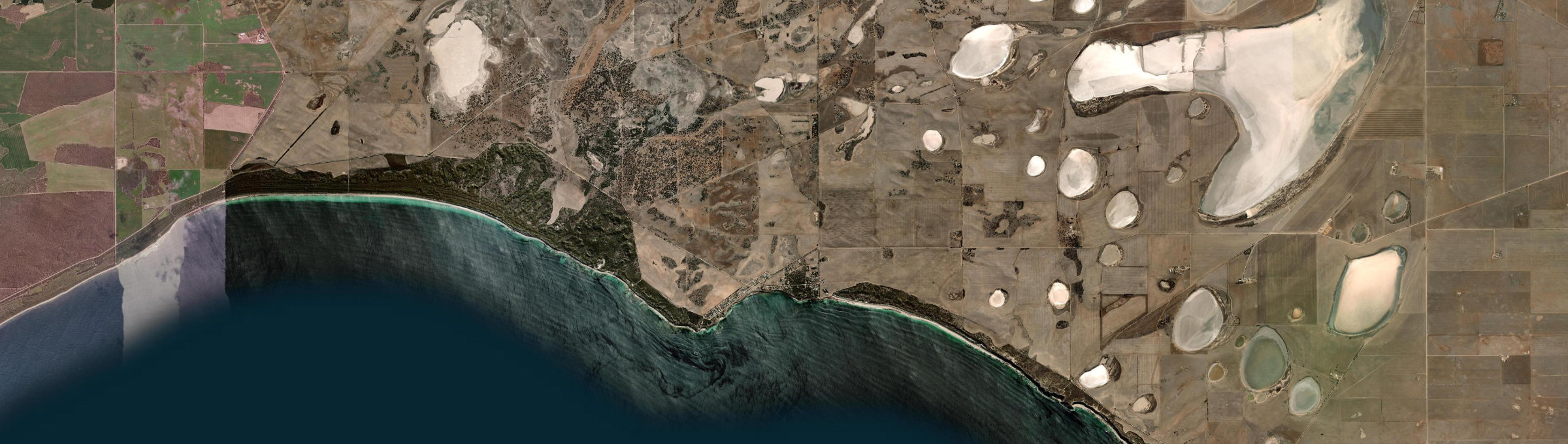Aerial view of Port Moorowie, SA