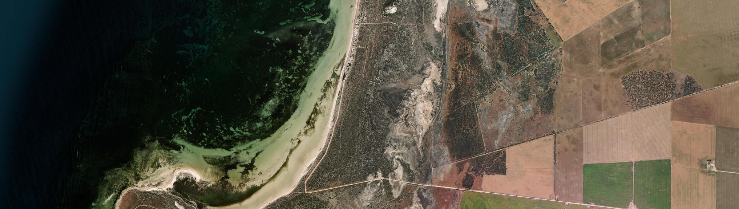 Aerial view of Chinaman Wells, SA