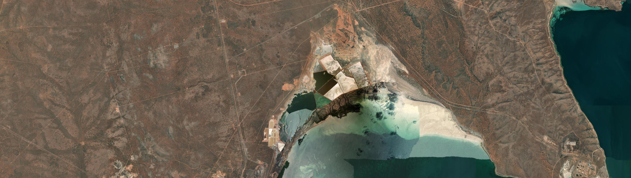 Aerial view of False Bay, SA