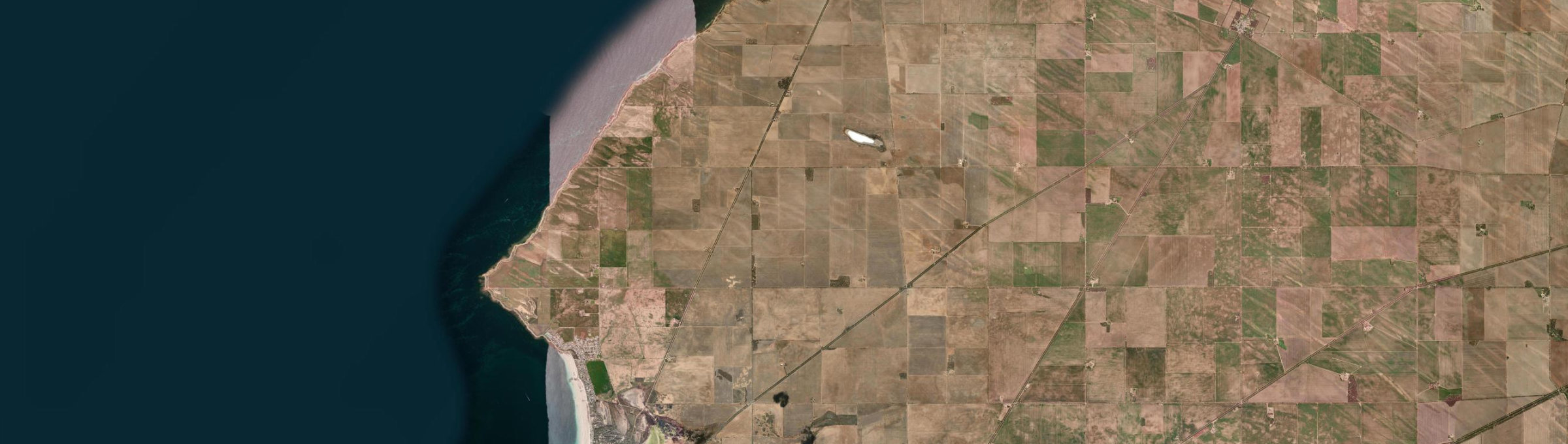 Aerial view of Wallaroo Plain, SA