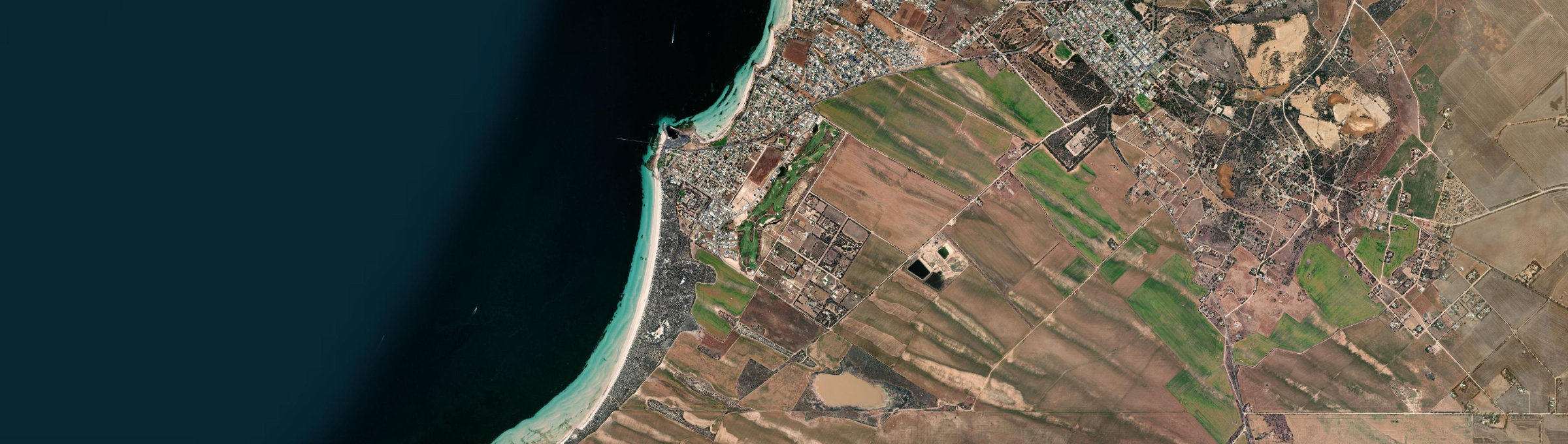 Aerial view of Port Hughes, SA