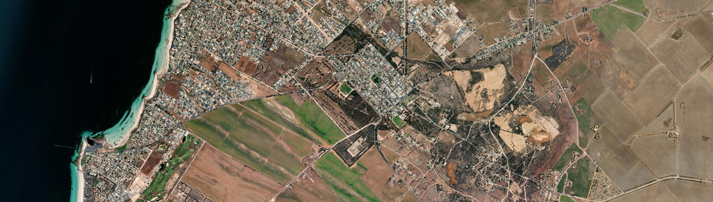 Aerial view of Moonta, SA