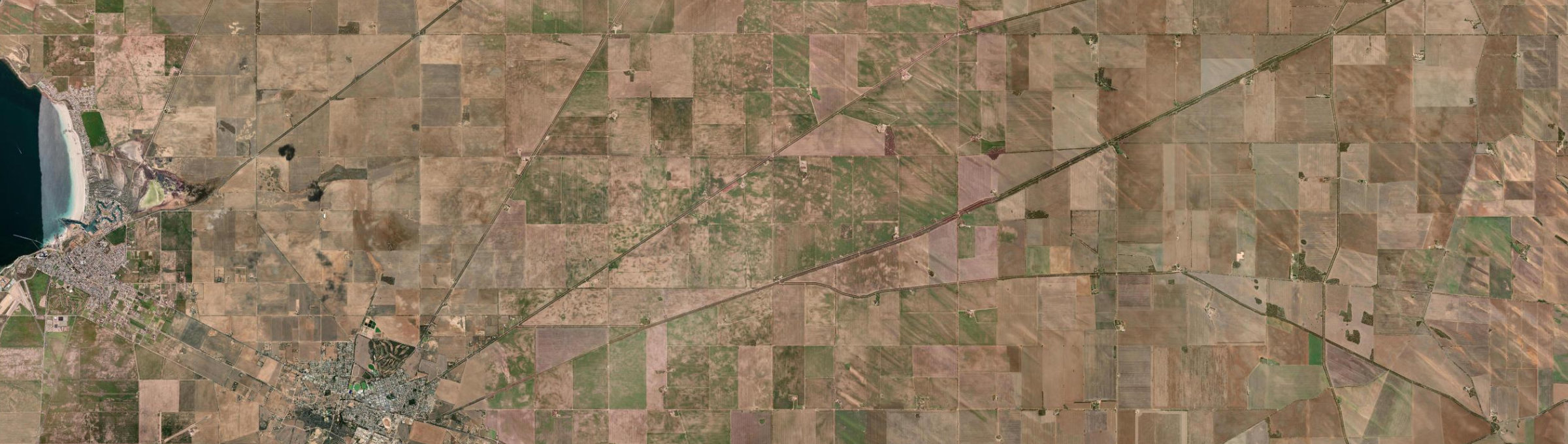 Aerial view of Willamulka, SA