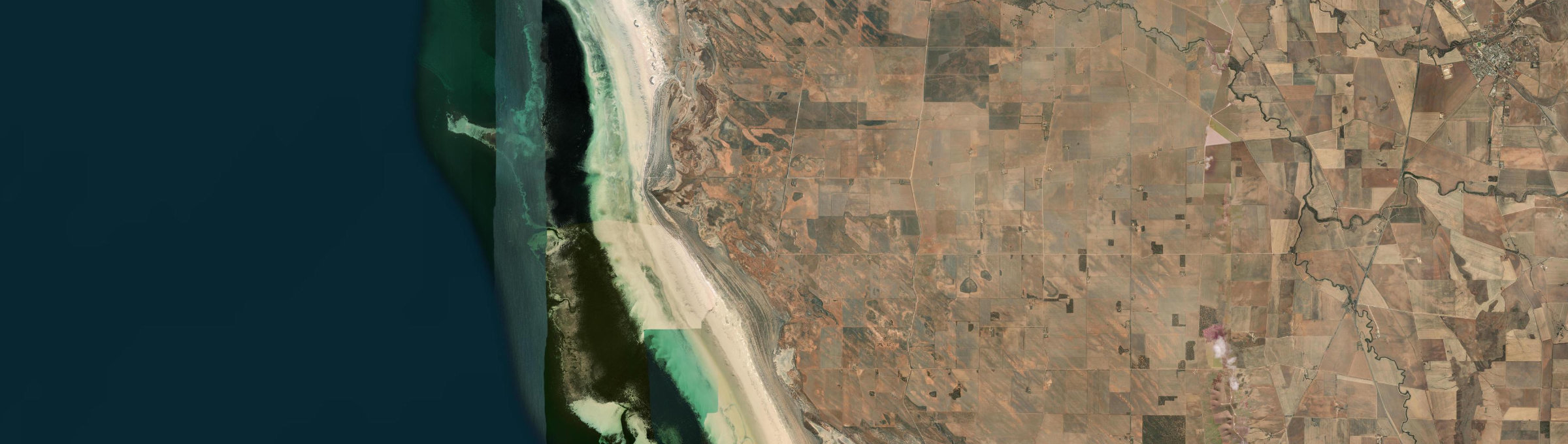 Aerial view of Wandearah West, SA