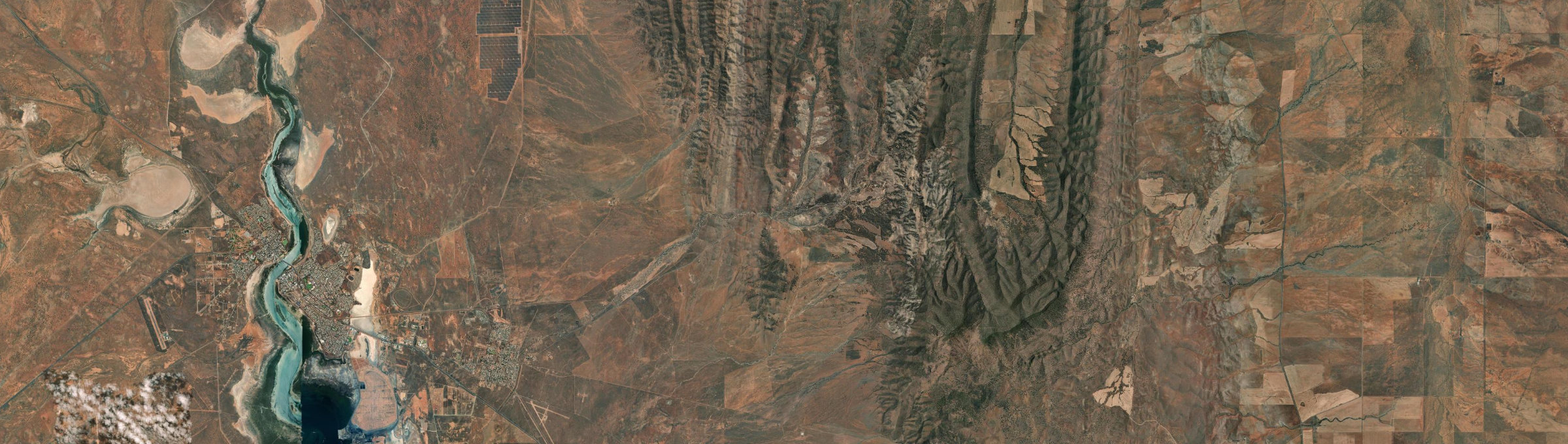 Aerial view of Saltia, SA