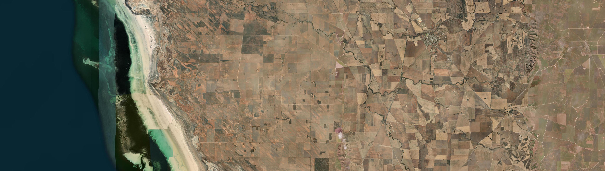Aerial view of Wandearah East, SA