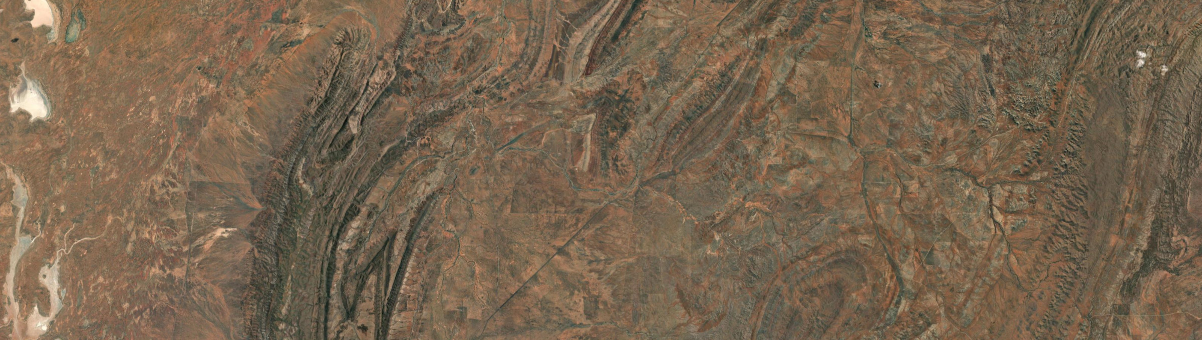 Aerial view of Kanyaka, SA