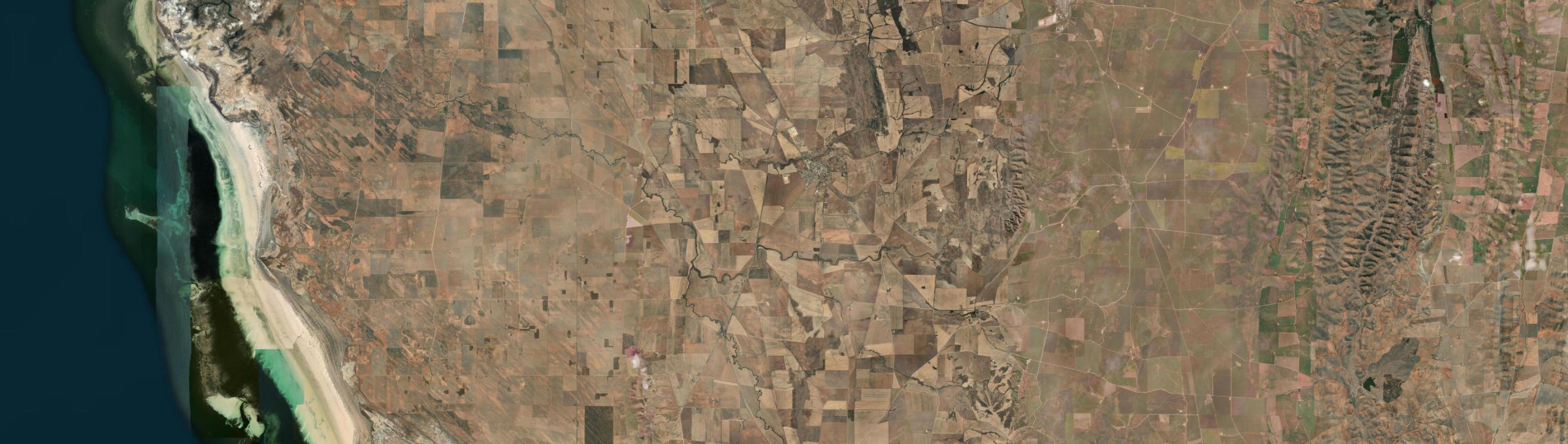 Aerial view of Crystal Brook (SA), SA