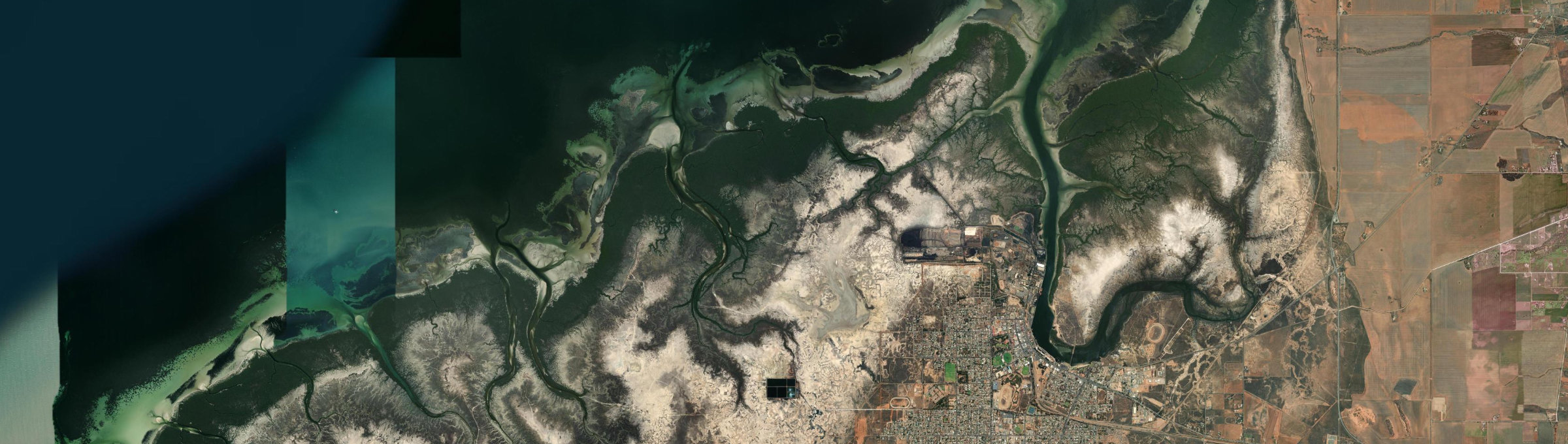 Aerial view of Port Pirie West, SA
