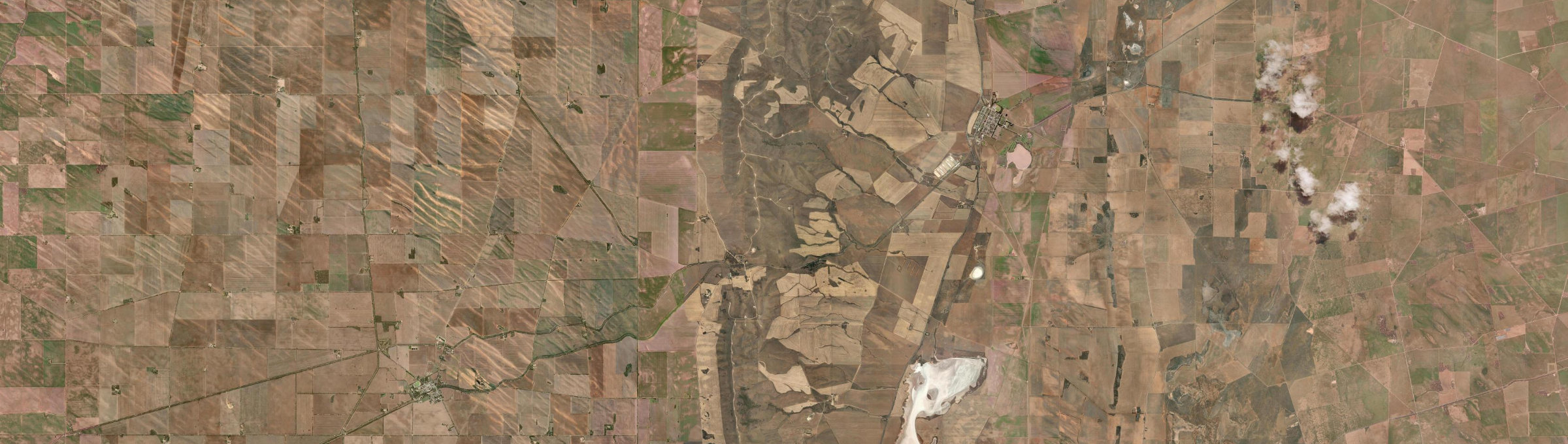 Aerial view of Barunga Gap, SA