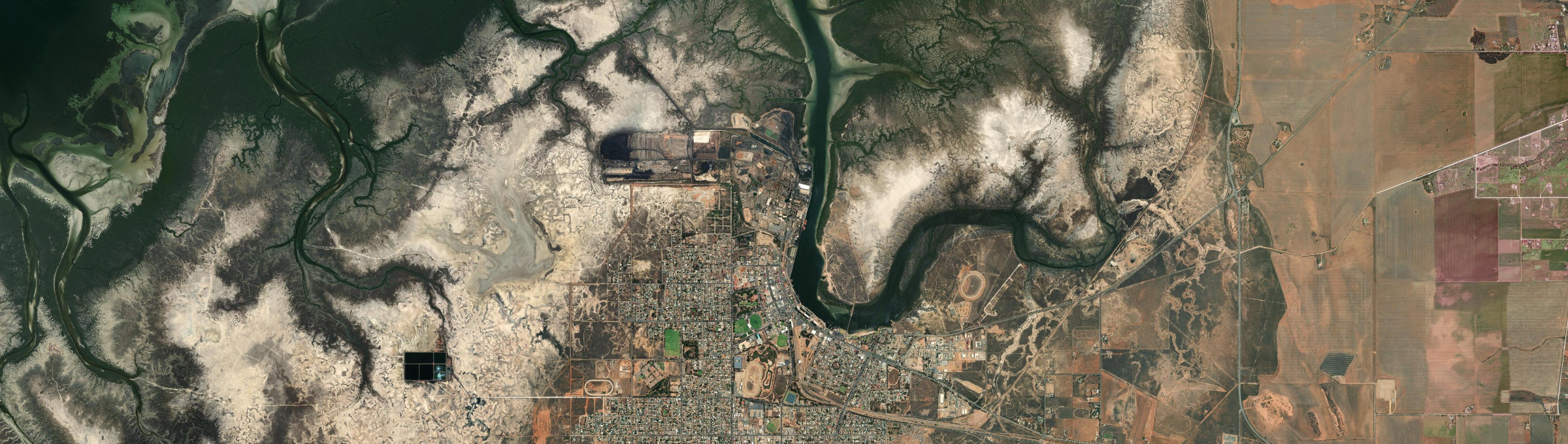 Aerial view of Port Pirie, SA