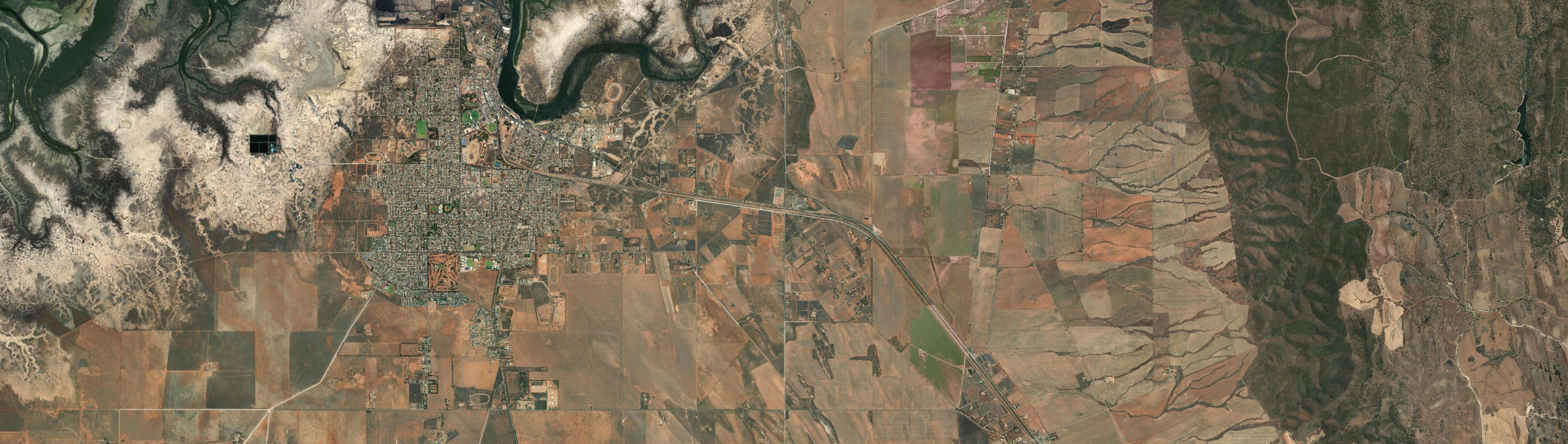 Aerial view of Bungama, SA