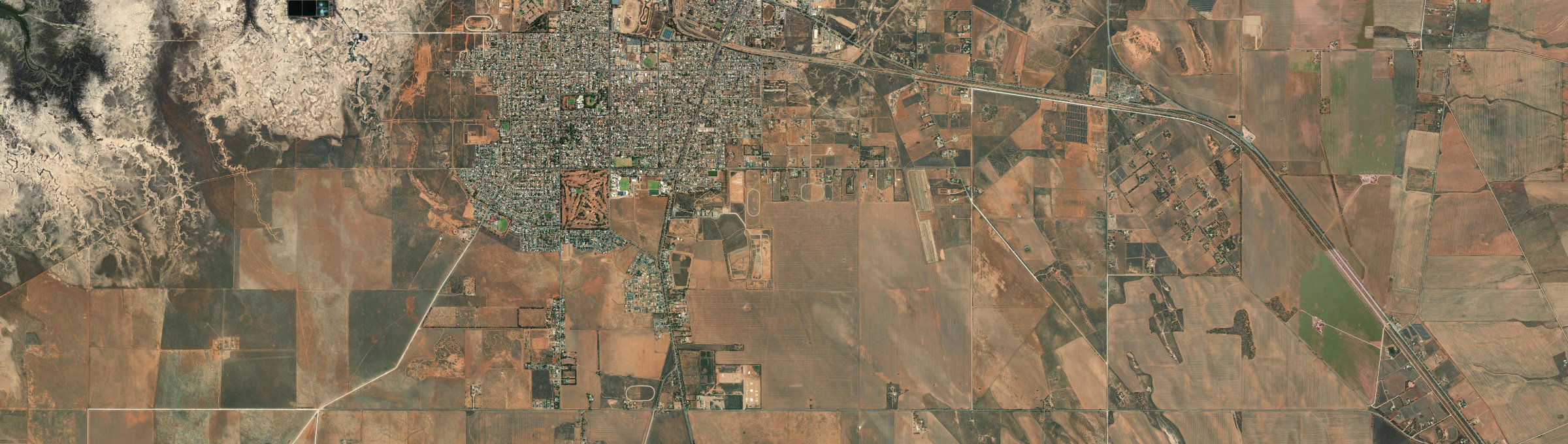 Aerial view of Port Pirie South, SA