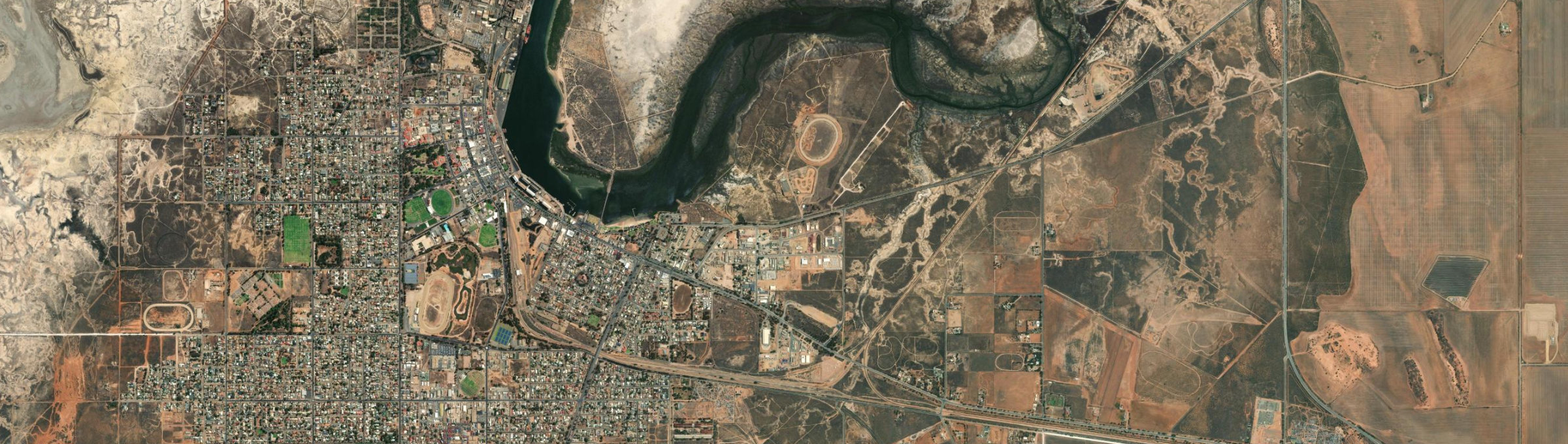 Aerial view of Solomontown, SA