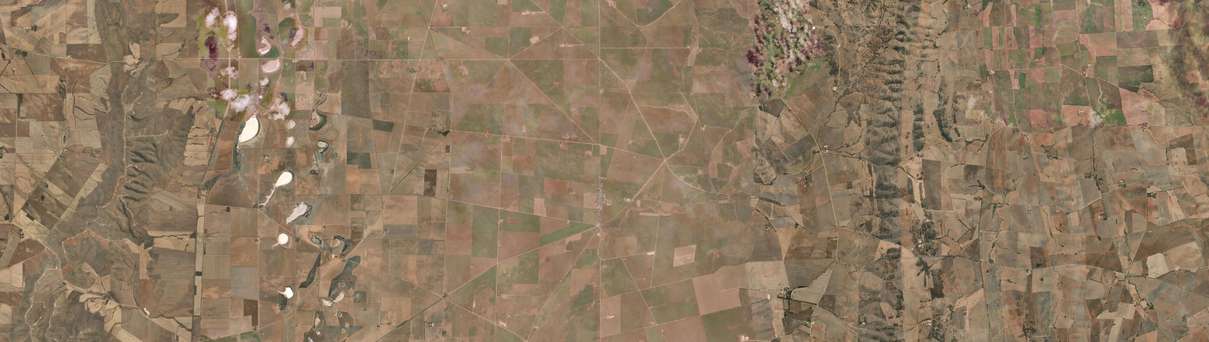 Aerial view of Brinkworth, SA