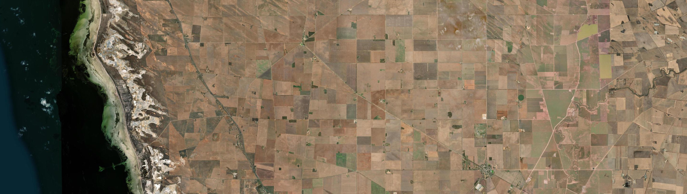 Aerial view of Calomba, SA