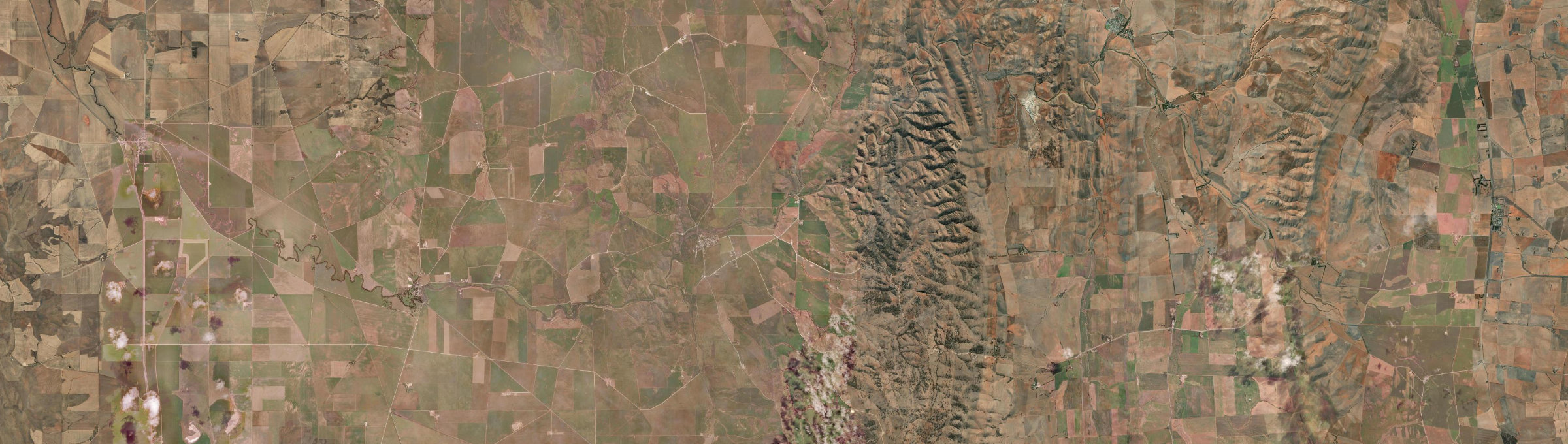 Aerial view of Yacka, SA