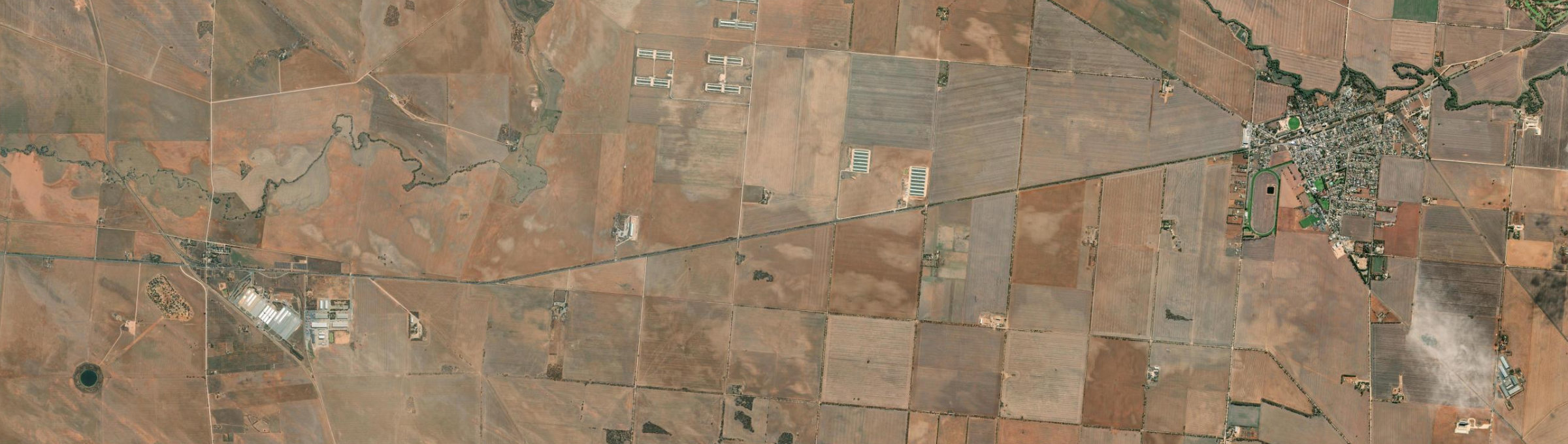 Aerial view of Saints, SA