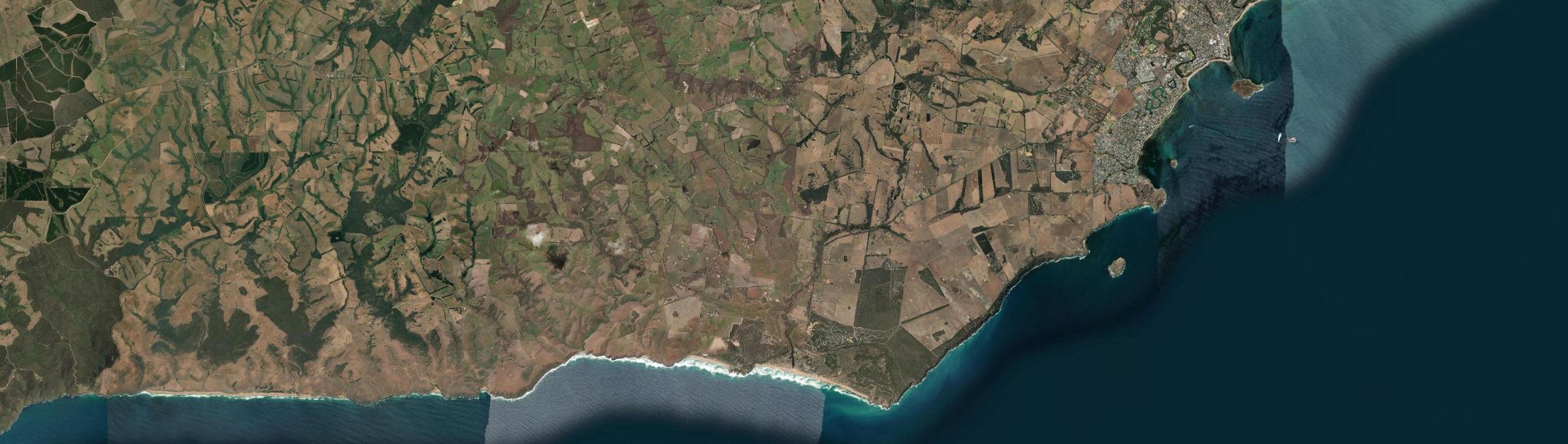 Aerial view of Waitpinga, SA