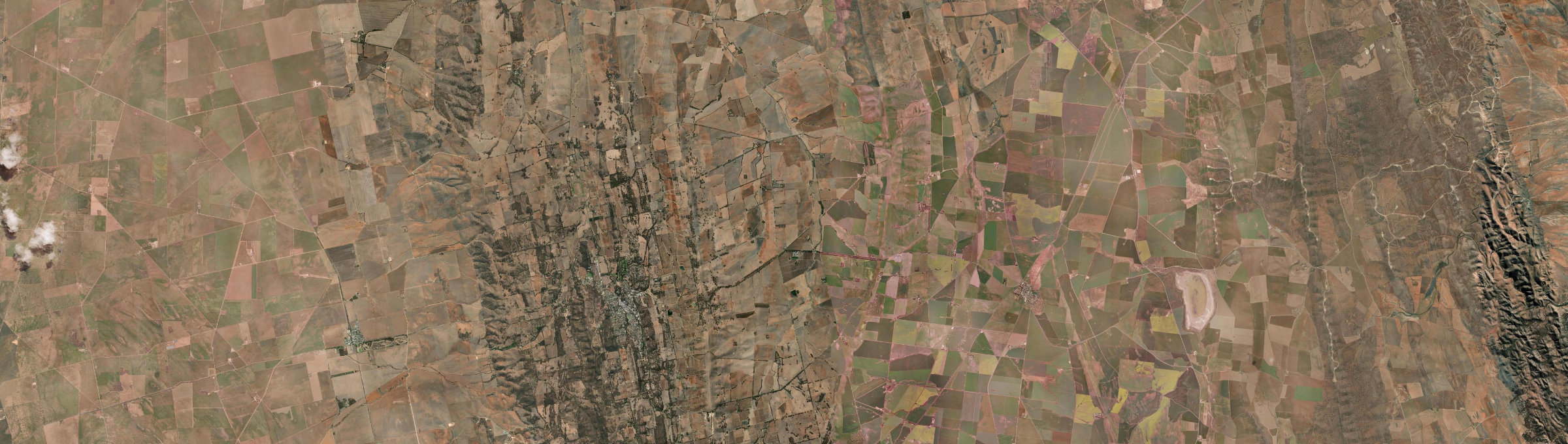 Aerial view of Hill River (SA), SA