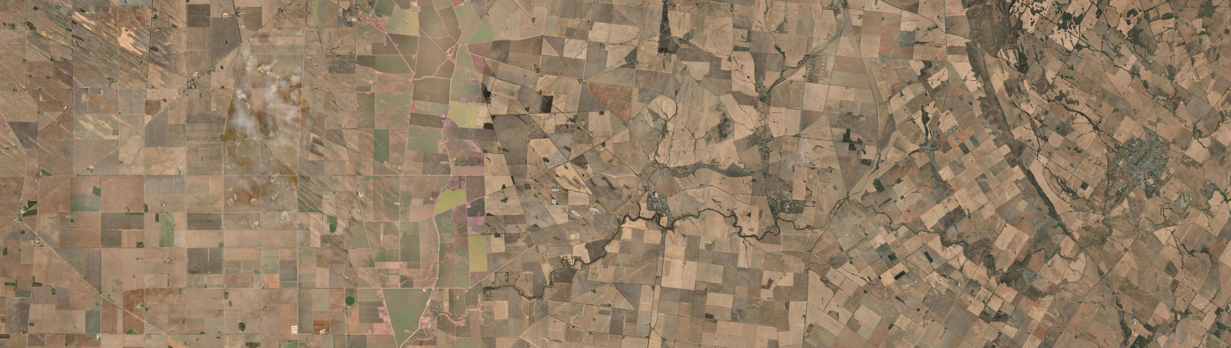 Aerial view of Hamley Bridge, SA