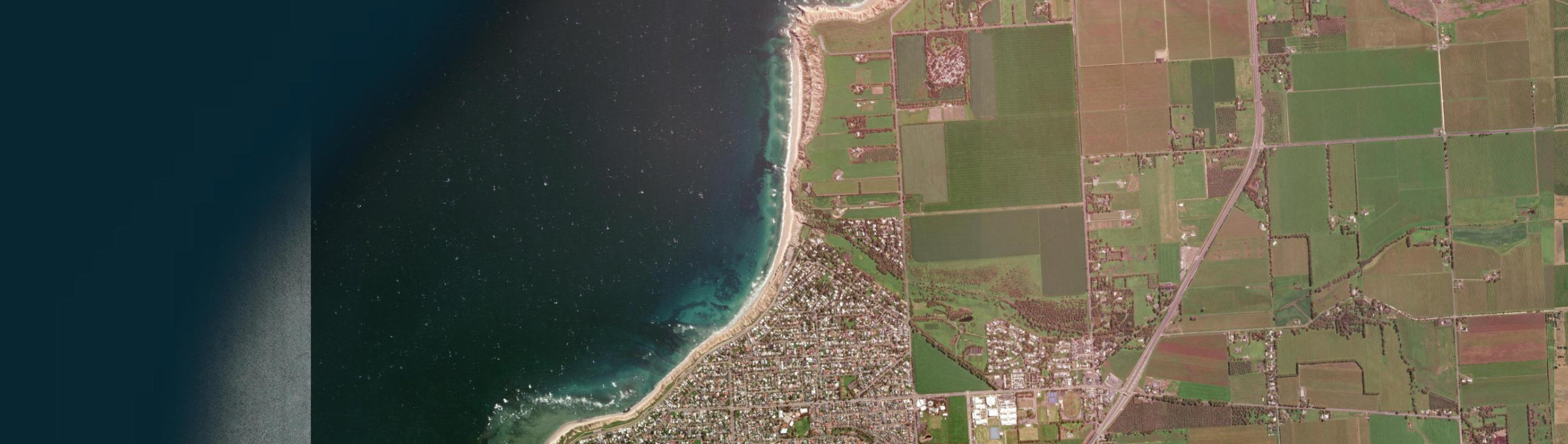 Aerial view of Port Willunga, SA