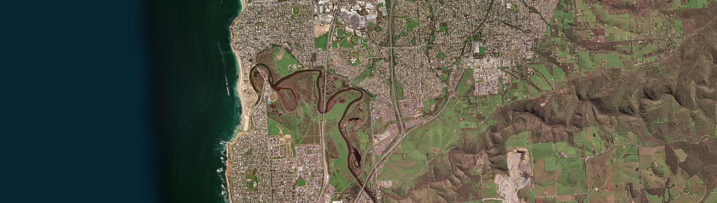 Aerial view of Noarlunga Downs, SA