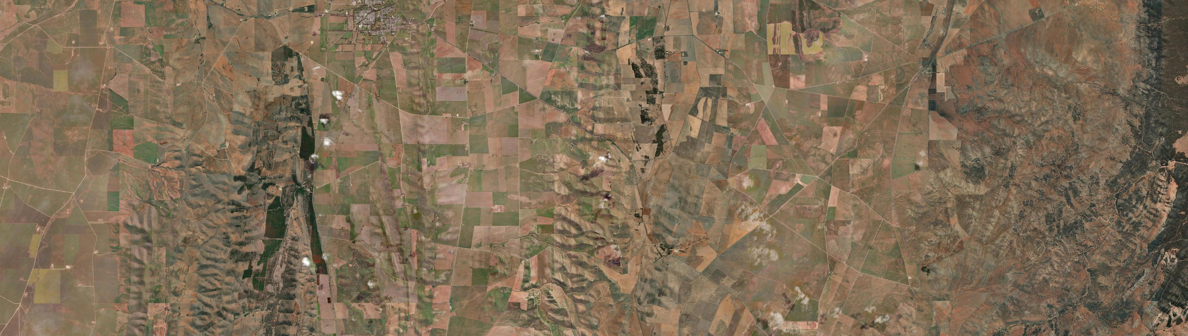 Aerial view of Belalie East, SA