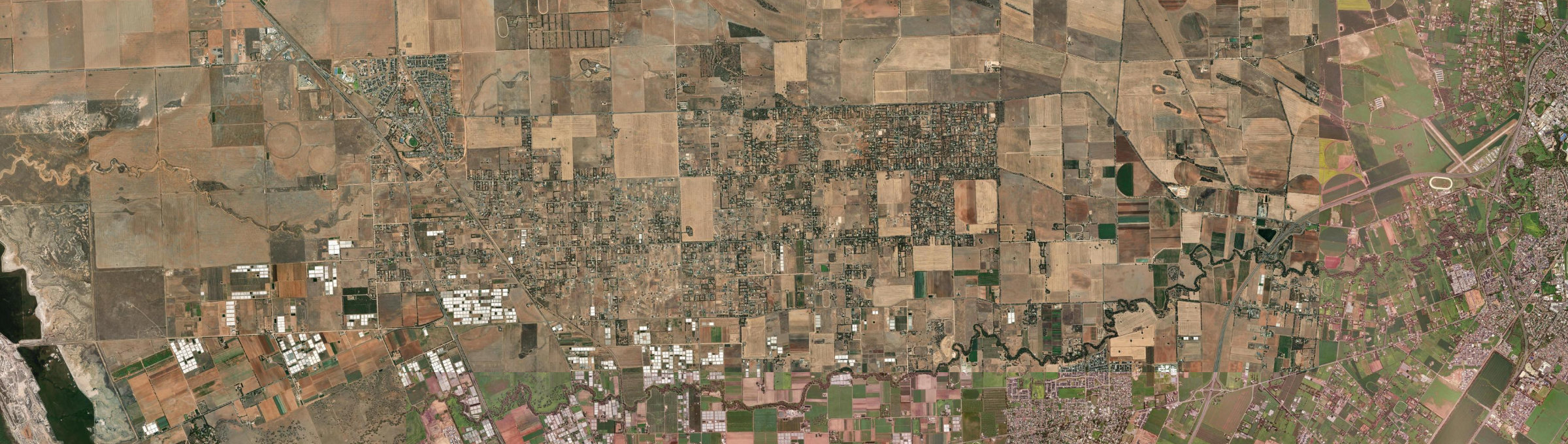 Aerial view of Lewiston, SA