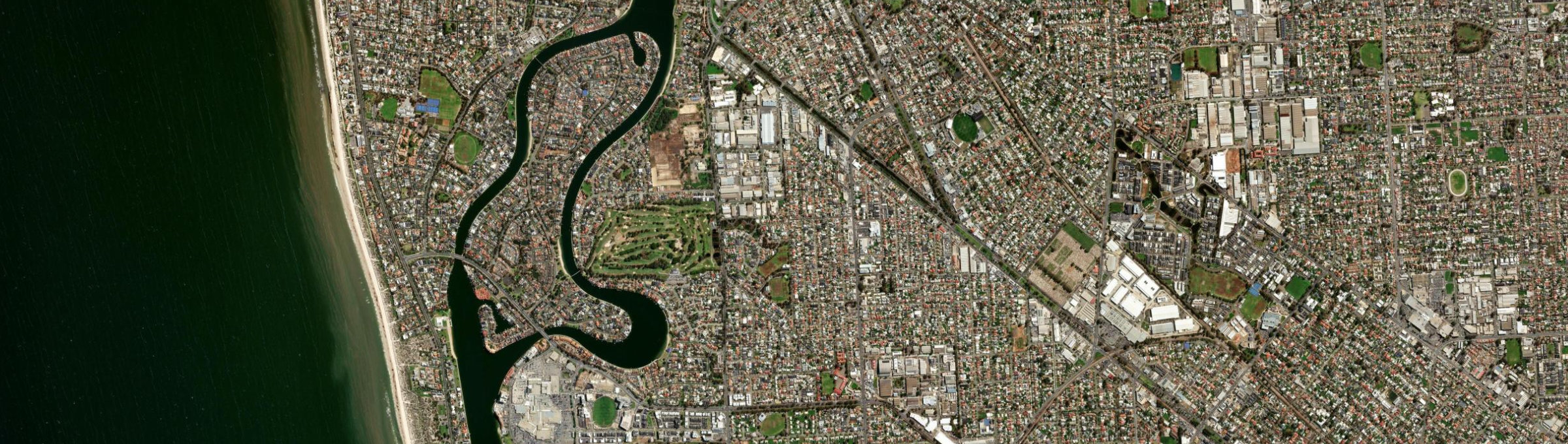 Aerial view of Royal Park, SA