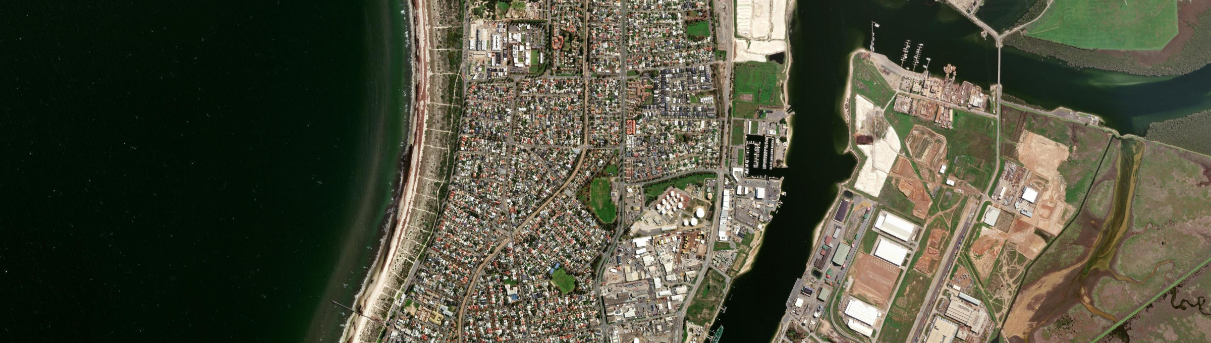 Aerial view of Largs North, SA