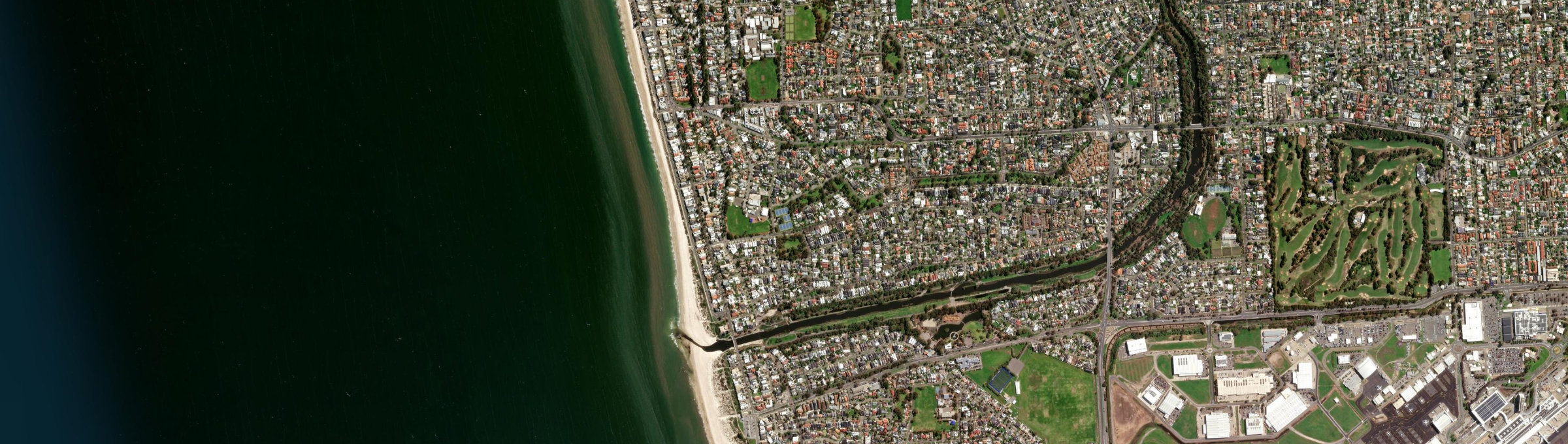 Aerial view of Henley Beach South, SA