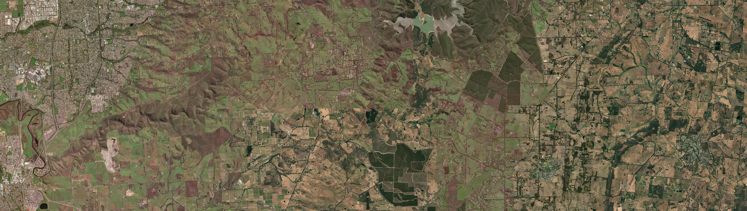 Aerial view of Kangarilla, SA