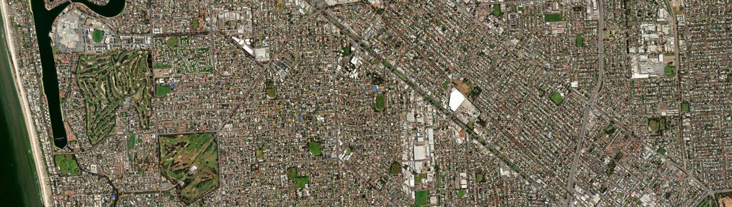 Aerial view of Woodville South, SA