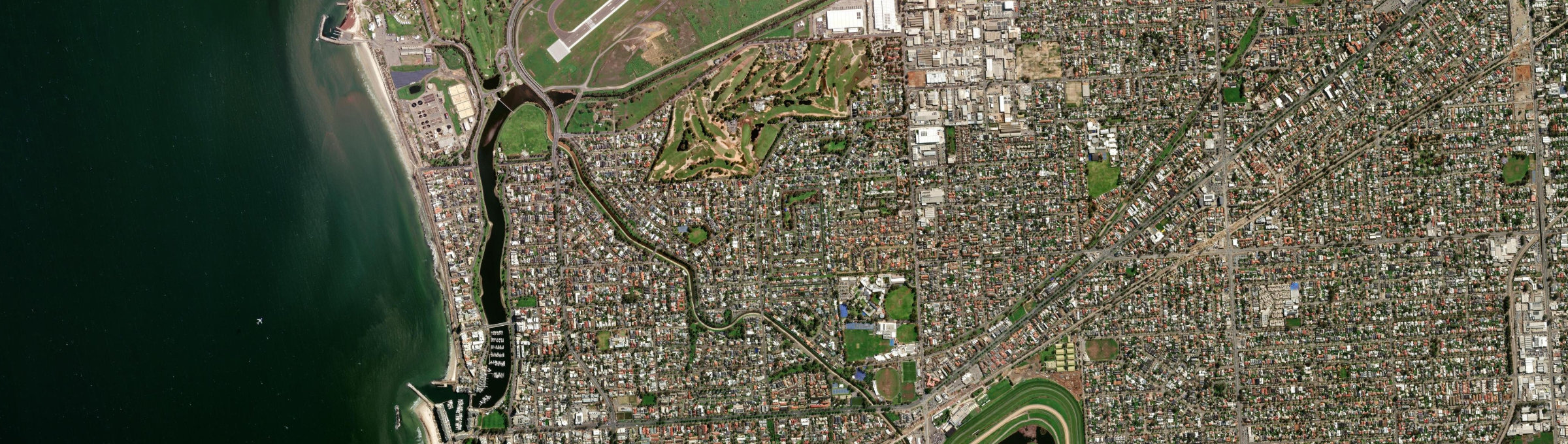 Aerial view of Novar Gardens, SA
