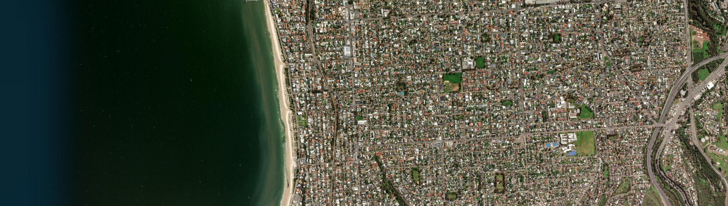 Aerial view of South Brighton, SA