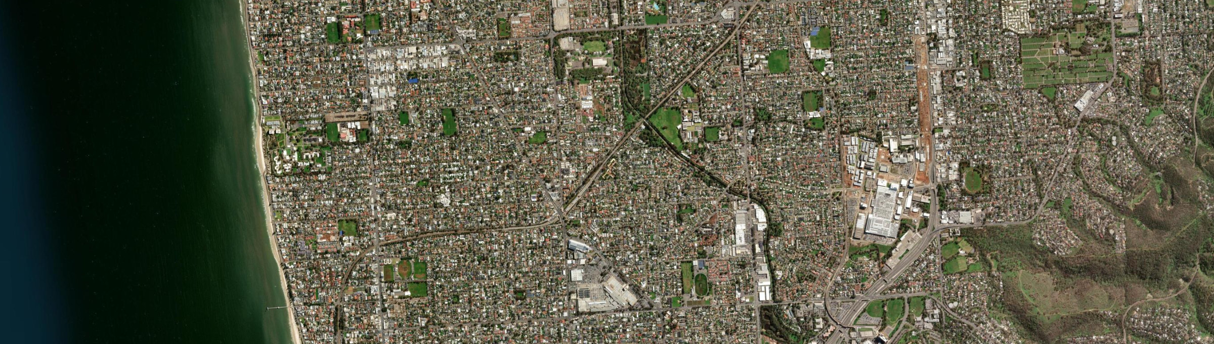 Aerial view of Oaklands Park, SA