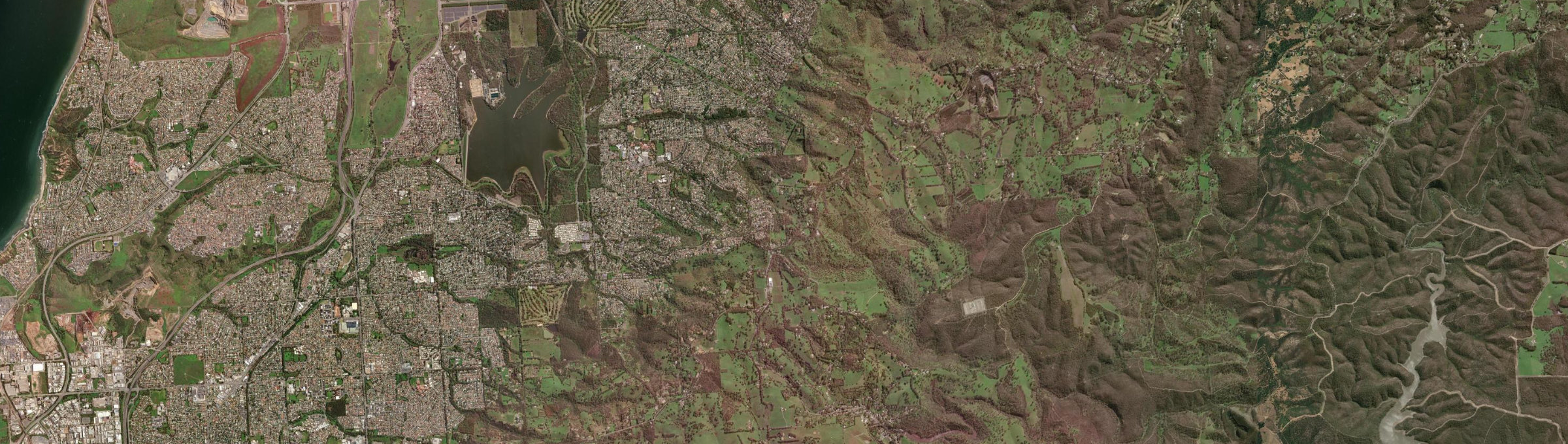 Aerial view of Chandlers Hill, SA