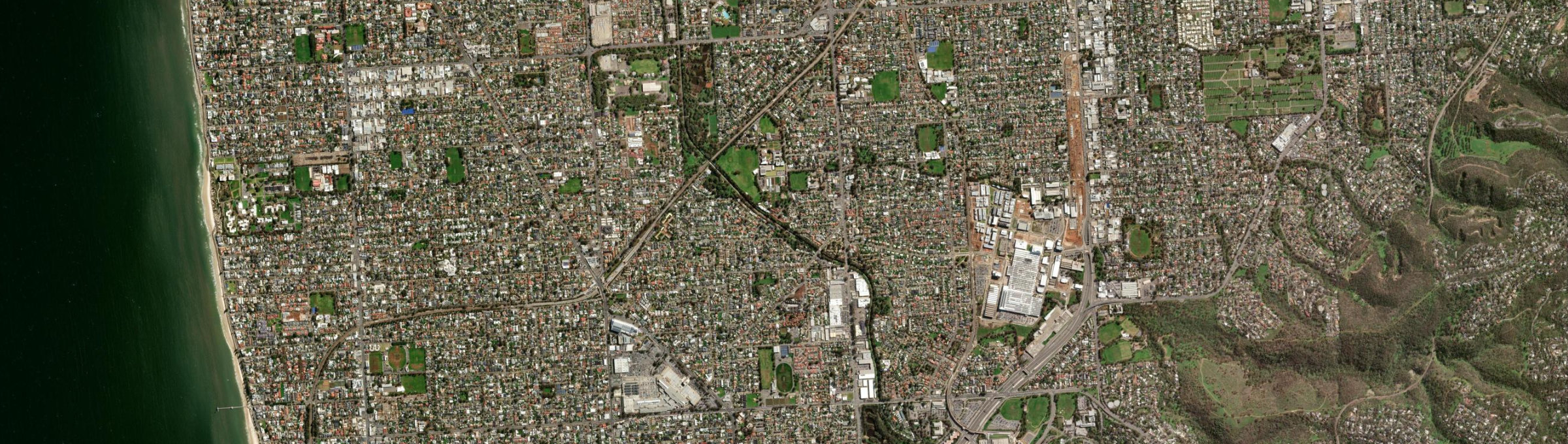 Aerial view of Marion, SA