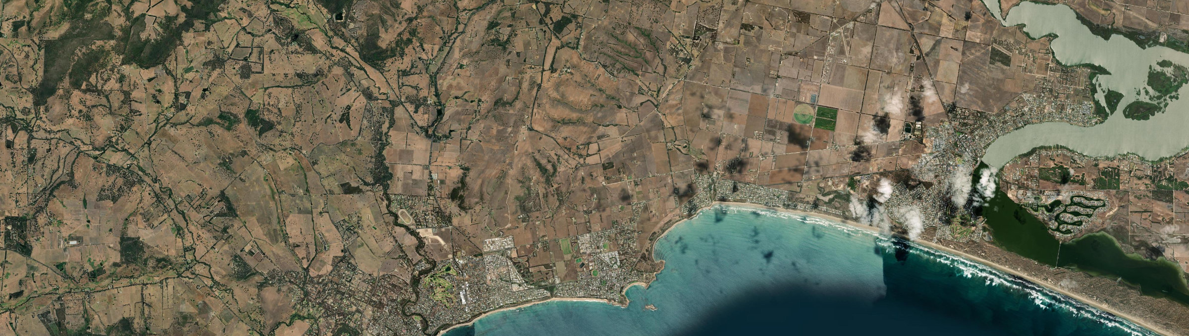 Aerial view of Port Elliot, SA