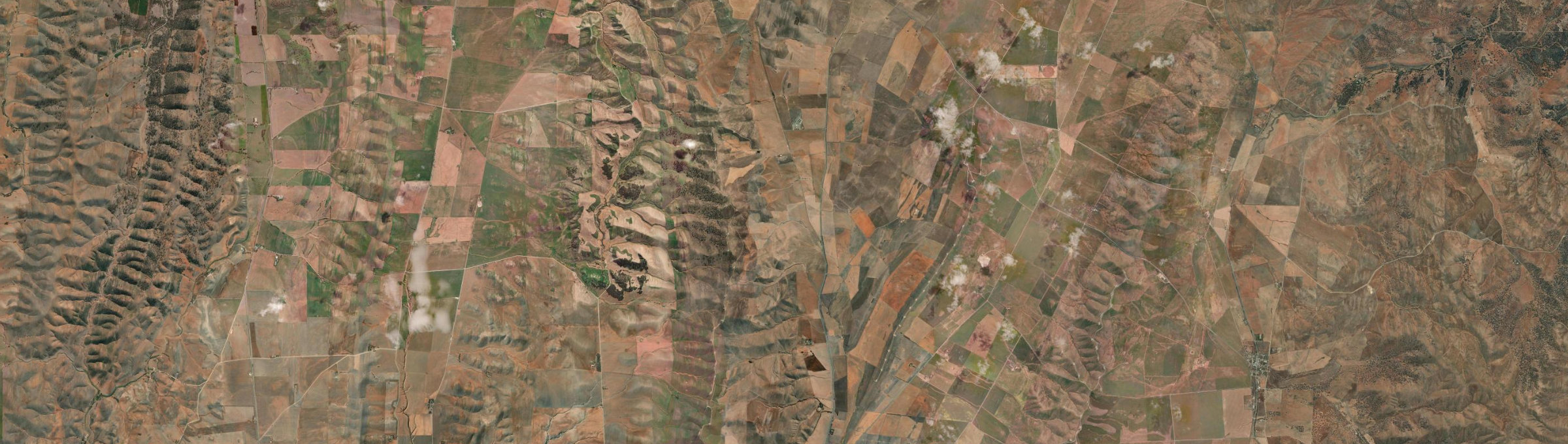 Aerial view of Canowie, SA
