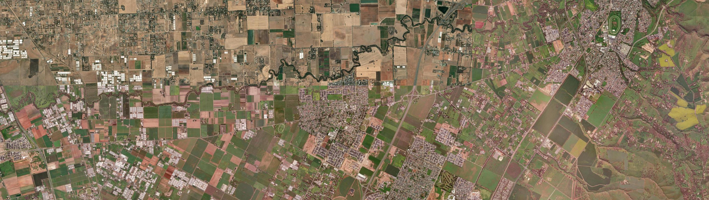 Aerial view of Angle Vale, SA